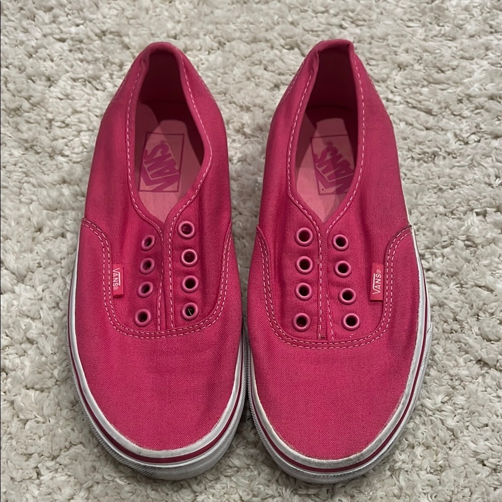Vans women’s Pink Slip-On Shoes
